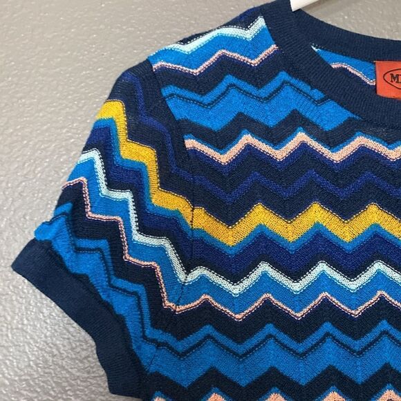 Missoni for Target Girls Zigzag Dress Navy Blue/Yellow/Pink - Picture 7 of 16